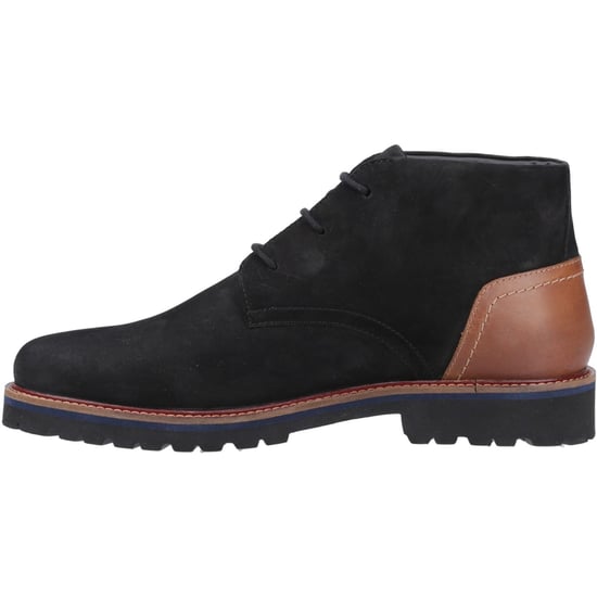 Hush Puppies Moore Nubuck Herren Schwarze Ankle Boots - Image 4