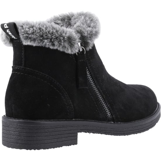 Hush Puppies Marnie Wildleder Damen Schwarz Winter Stiefeletten - Image 2