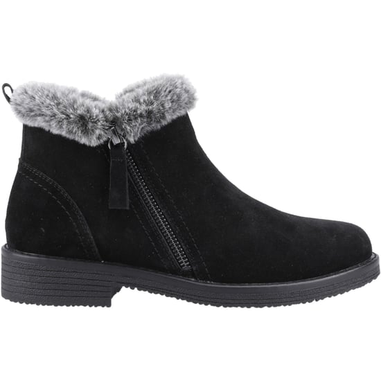 Hush Puppies Marnie Wildleder Damen Schwarz Winter Stiefeletten - Image 5