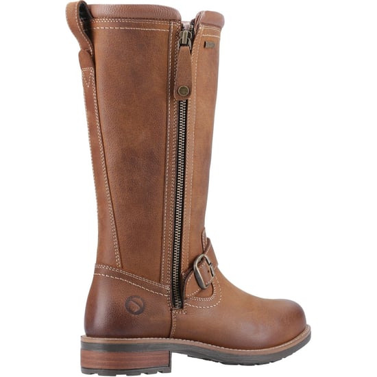 Cotswold Bourton Leder Damen Lederstiefel in Tan - Image 2