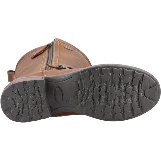 Cotswold Bourton Leder Damen Lederstiefel in Tan - Image 3