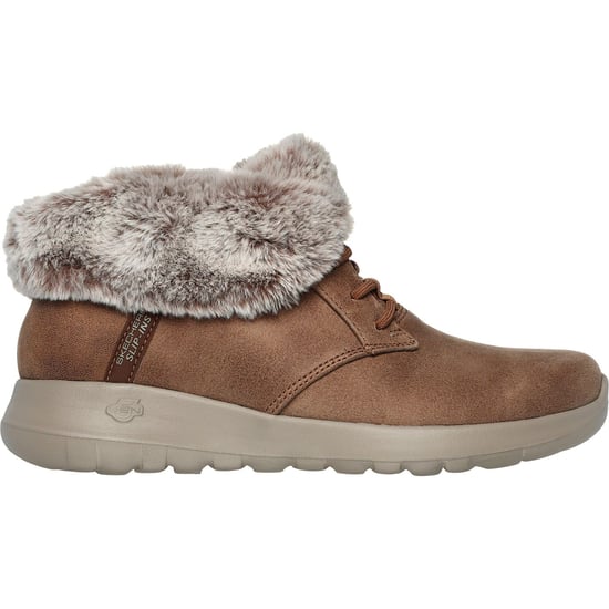 Skechers On-the-GO Joy Cozy Charm Polyester Damen Chestnut Winter Stiefeletten - Image 4