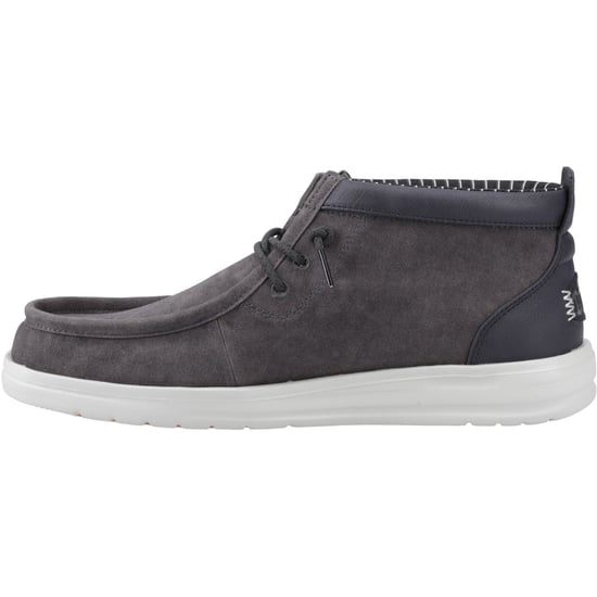 HEYDUDE Wally Mid GripR Baumwoll-Herren Stiefeletten Schwarz Austern/Schwarz - Image 4
