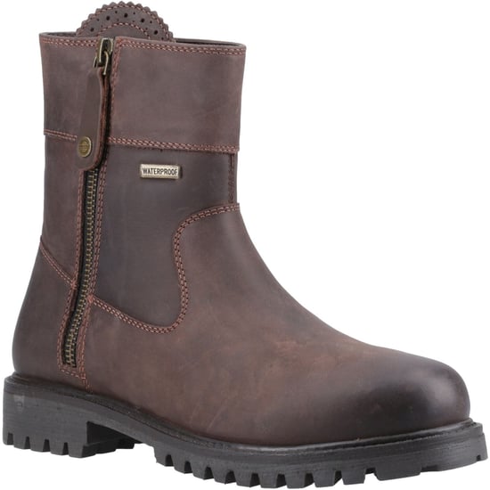 Cotswold Chedworth Leder Damen Braun Stiefel - Image 1