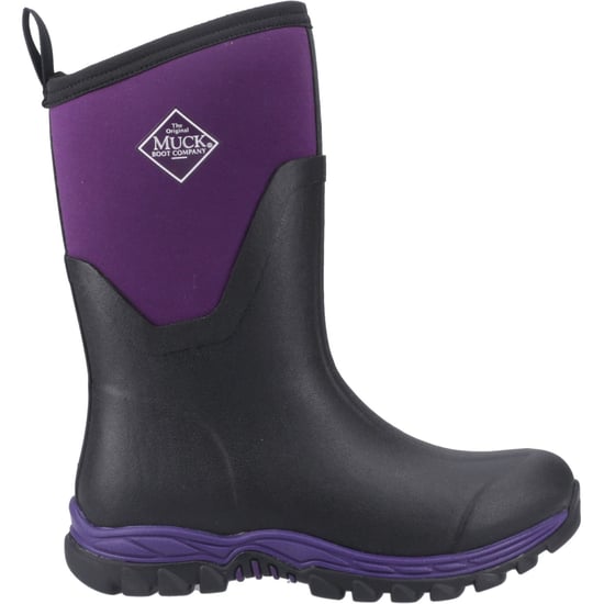 Muck Boots Arctic Sport II Mid Gummistiefel Damen Schwarz/Acai Winter Stiefel in mittlerer Schafthöhe - Image 5
