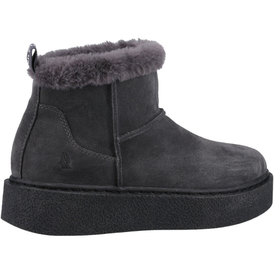 Hush Puppies Becca Damen Wildleder Winter Stiefeletten in Kohlefarben - Image 2