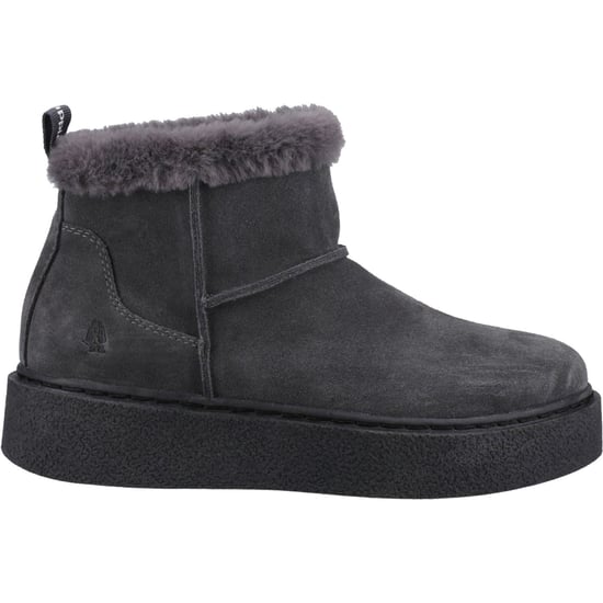 Hush Puppies Becca Damen Wildleder Winter Stiefeletten in Kohlefarben - Image 4