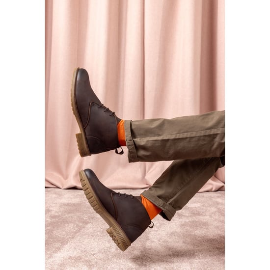 Hush Puppies Ricky Herren Leder Stiefeletten in Braun - Image 6