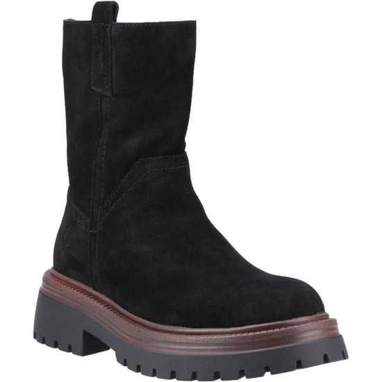Hush Puppies Rebecca Damen Stiefel aus Wildleder in Schwarz - Image 1