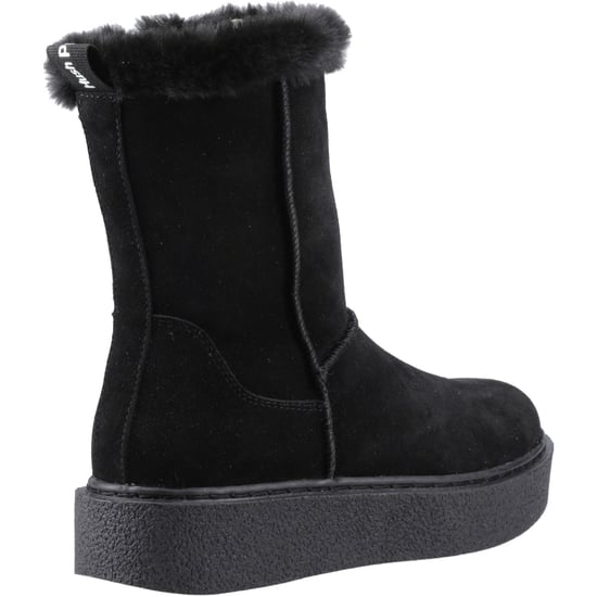 Hush Puppies Becca Mid Wildleder Damenstiefel Schwarz - Image 2