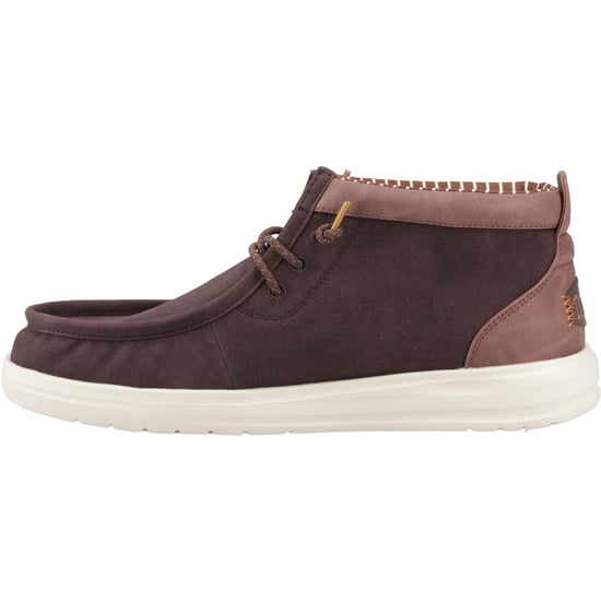HEYDUDE Wally Mid GripR Herren Ankle Boots aus Baumwolle in Maulwurfsbraun/Downtown - Image 4