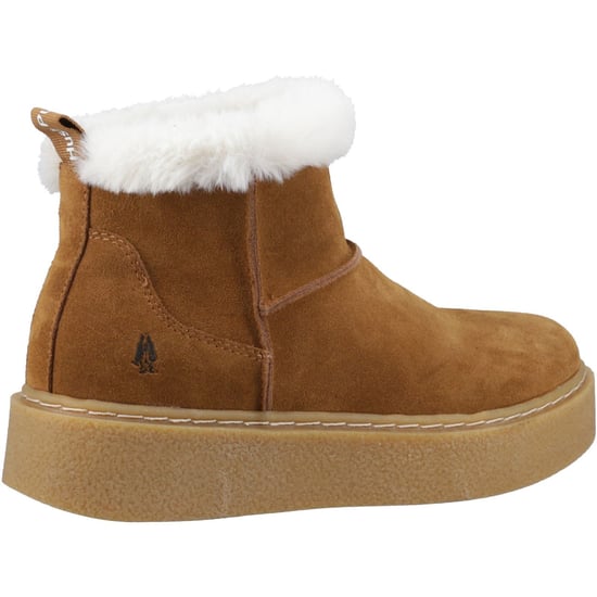 Hush Puppies Becca Damen Winterstiefeletten aus Veloursleder in Tan - Image 2
