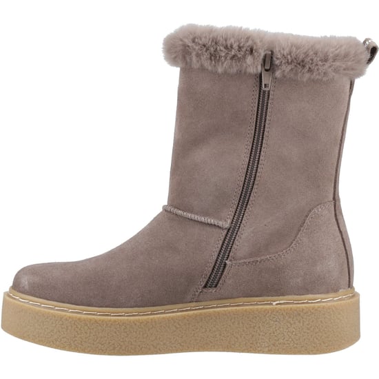 Hush Puppies Becca Mid Wildleder Damenstiefel Taupe - Image 4