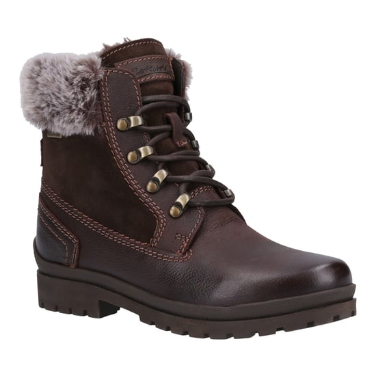 Cotswold Evenlode Leder Damen Braune Winter Stiefeletten - Image 6
