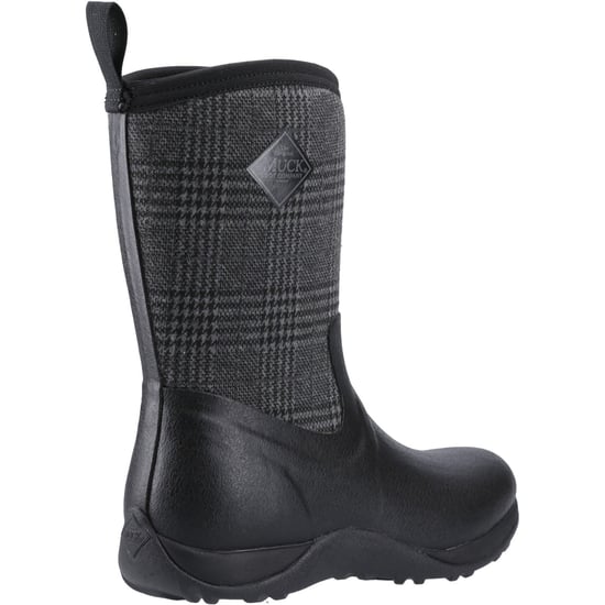 Muck Boots Arctic Weekend Gummi Damenstiefel Schwarz/Plaid Winter Stiefel in Knöchelhöhe - Image 2