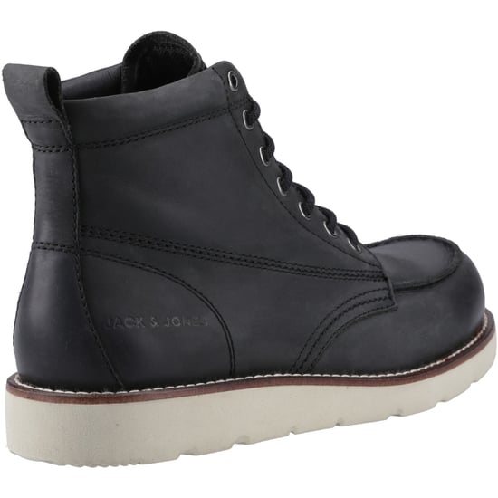 Jack & Jones Toronto Leather Herren schwarze Stiefeletten - Image 2