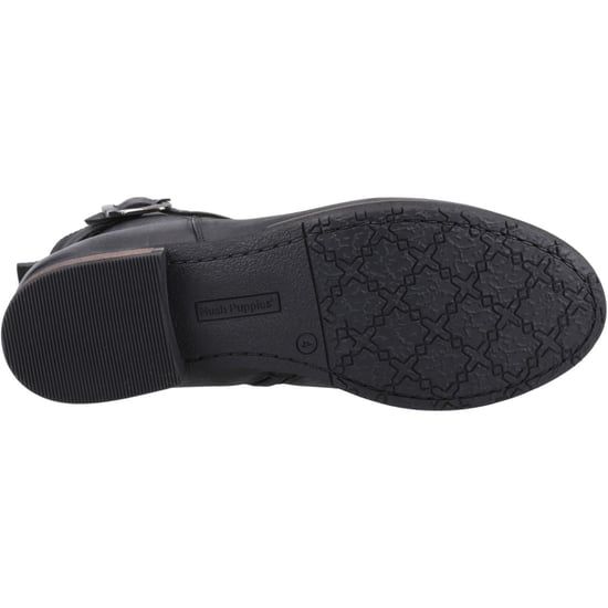 Hush Puppies Elise Leder Damen Schwarz Stiefel - Image 3