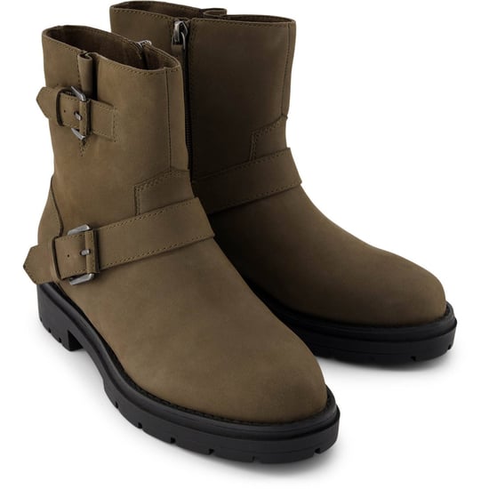 TOMS Ionie Moto Leder Damen Canteen Stiefel - Image 1
