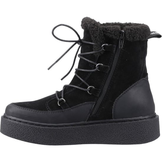 Hush Puppies Bronte Wildleder Damen Schwarz Winter Stiefeletten bis zur Kniehöhe - Image 4