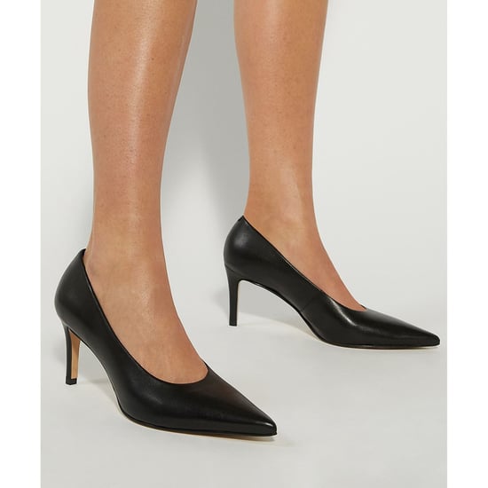 Dune Aspirierende Leder Damen Schwarze Schuhe - Image 3