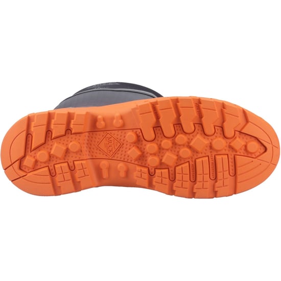 Muck Boots Grit S5 Herren Gummistiefel schwarz/orange - Image 3