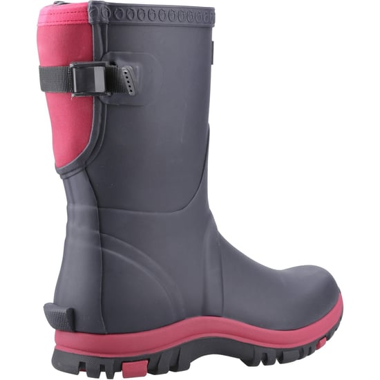 Cotswold Realm Damen Gummistiefel in Marineblau/Rosa - Image 2