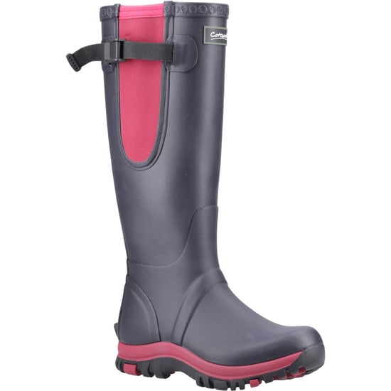 Cotswold Milton Gummistiefel für Frauen in Marineblau/Rosa - Image 1