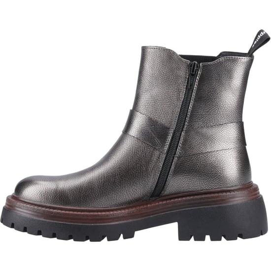 Hush Puppies Raye Damen Chelsea Stiefeletten aus Leder in Grau - Image 4
