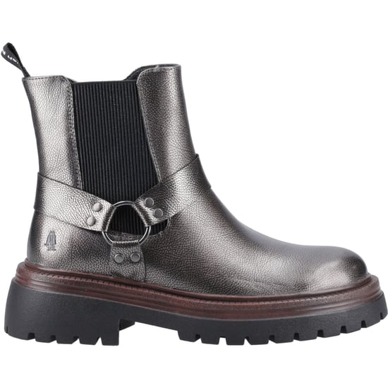 Hush Puppies Raye Damen Chelsea Stiefeletten aus Leder in Grau - Image 5