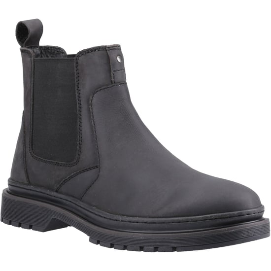 Hush Puppies Jamie Leder Herren Stiefel Schwarz - Image 1