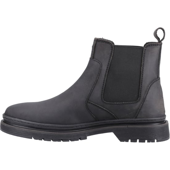 Hush Puppies Jamie Leder Herren Stiefel Schwarz - Image 4