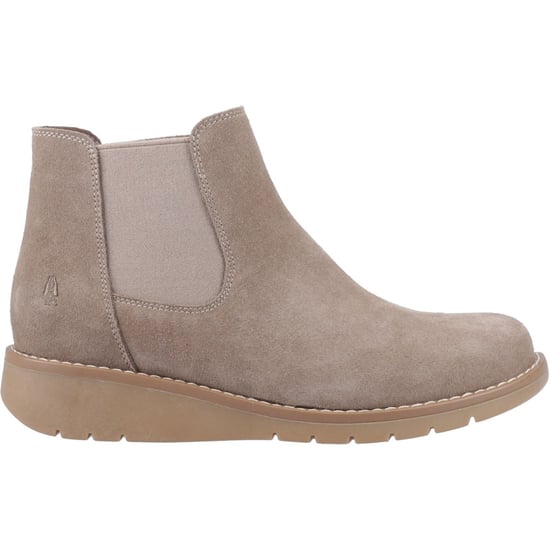 Hush Puppies Leonie Wildleder Damen Taupe Flache Chelsea-Stiefel - Image 5