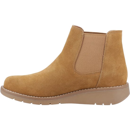 Hush Puppies Leonie Wildleder Damen Tan Flache Chelsea Stiefel - Image 4
