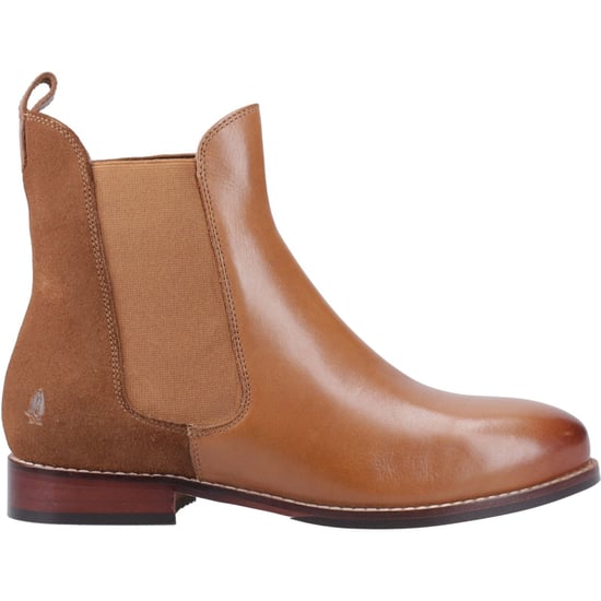 Hush Puppies Colette Damen Flache Chelsea Stiefel aus Leder in Tan - Image 5