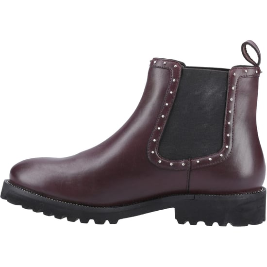Hush Puppies Gwyneth Damen Chelsea Stiefeletten aus Leder in Pflaume - Image 4