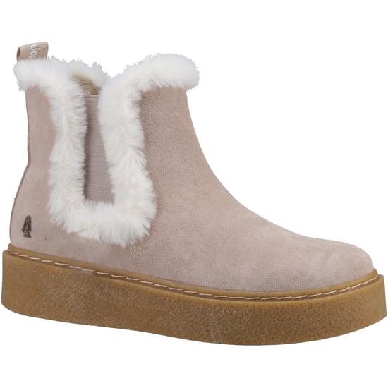 Hush Puppies Bella Damen Chelsea Stiefeletten in Nude aus Wildleder - Image 1
