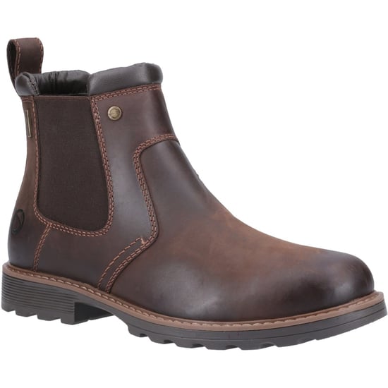 Cotswold Leafield Leder Herrenbraune Stiefel - Image 1