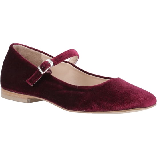 Hush Puppies Pasha Samt Damen Bordeaux Schuhe - Image 1