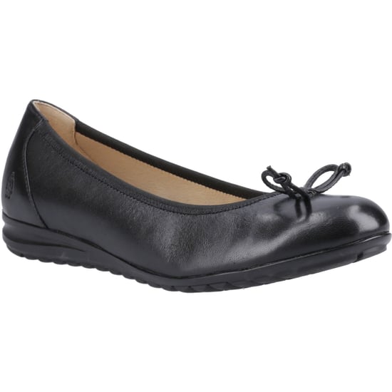 Hush Puppies Lucille Damen Ballerinas aus schwarzem Leder - Image 1