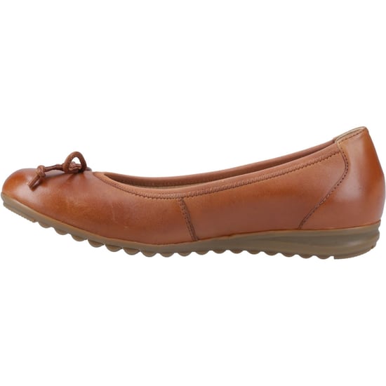 Hush Puppies Lucille Damen Flache Schuhe aus Leder in Tan - Image 4