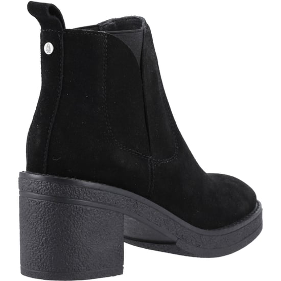 Hush Puppies Felicia Wildleder Damen Schwarze Absatz Chelsea Boots - Image 2