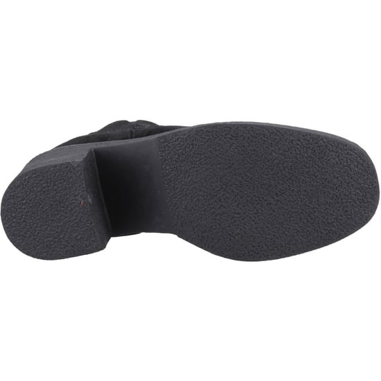 Hush Puppies Felicia Wildleder Damen Schwarze Absatz Chelsea Boots - Image 3