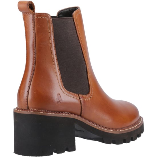 Hush Puppies Gaia Leder Damen Tan Absatz Chelsea Boots - Image 2