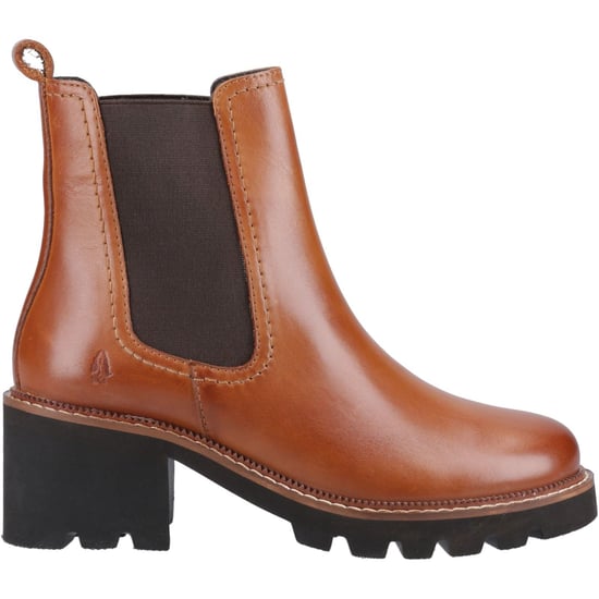 Hush Puppies Gaia Leder Damen Tan Absatz Chelsea Boots - Image 5