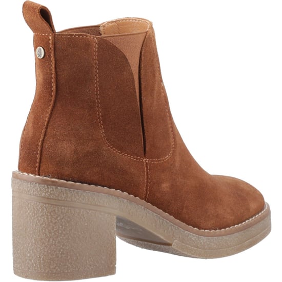 Hush Puppies Felicia Wildleder Damen Tan Blockabsatz Chelsea Stiefel - Image 2