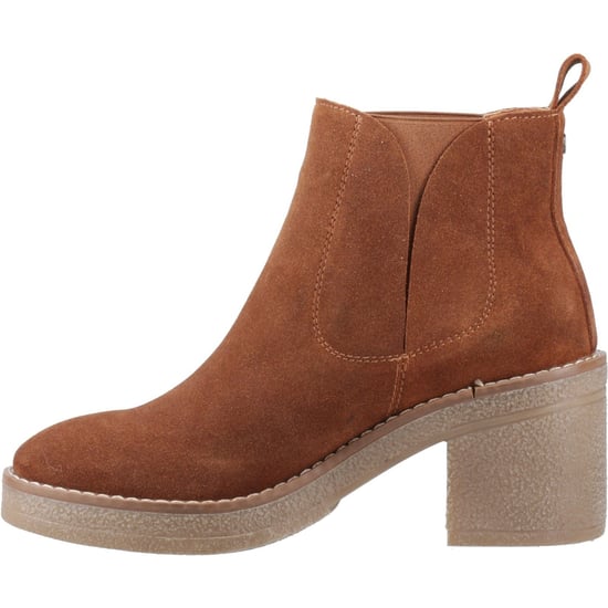 Hush Puppies Felicia Wildleder Damen Tan Blockabsatz Chelsea Stiefel - Image 4