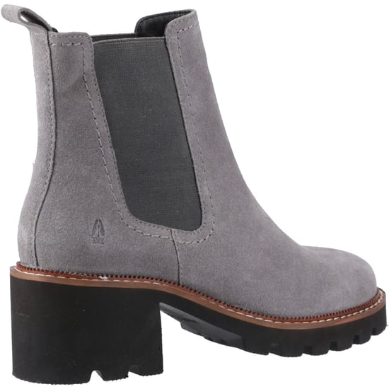 Hush Puppies Gaia Damen Chelsea Stiefeletten aus grauem Leder mit Absatz - Image 2