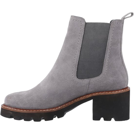 Hush Puppies Gaia Damen Chelsea Stiefeletten aus grauem Leder mit Absatz - Image 4