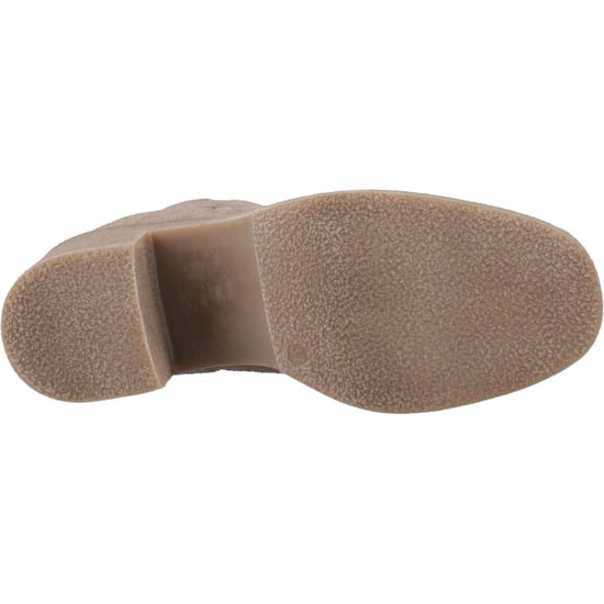 Hush Puppies Felicia Wildleder Damen Taupe Absatz Chelsea Stiefel - Image 3