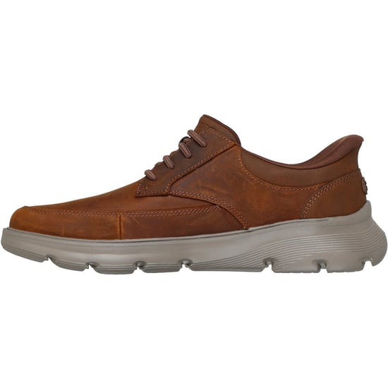 Skechers Arch Fit Garza Rowan Leder Herren Schnürschuhe in Dunkelbraun - Image 4